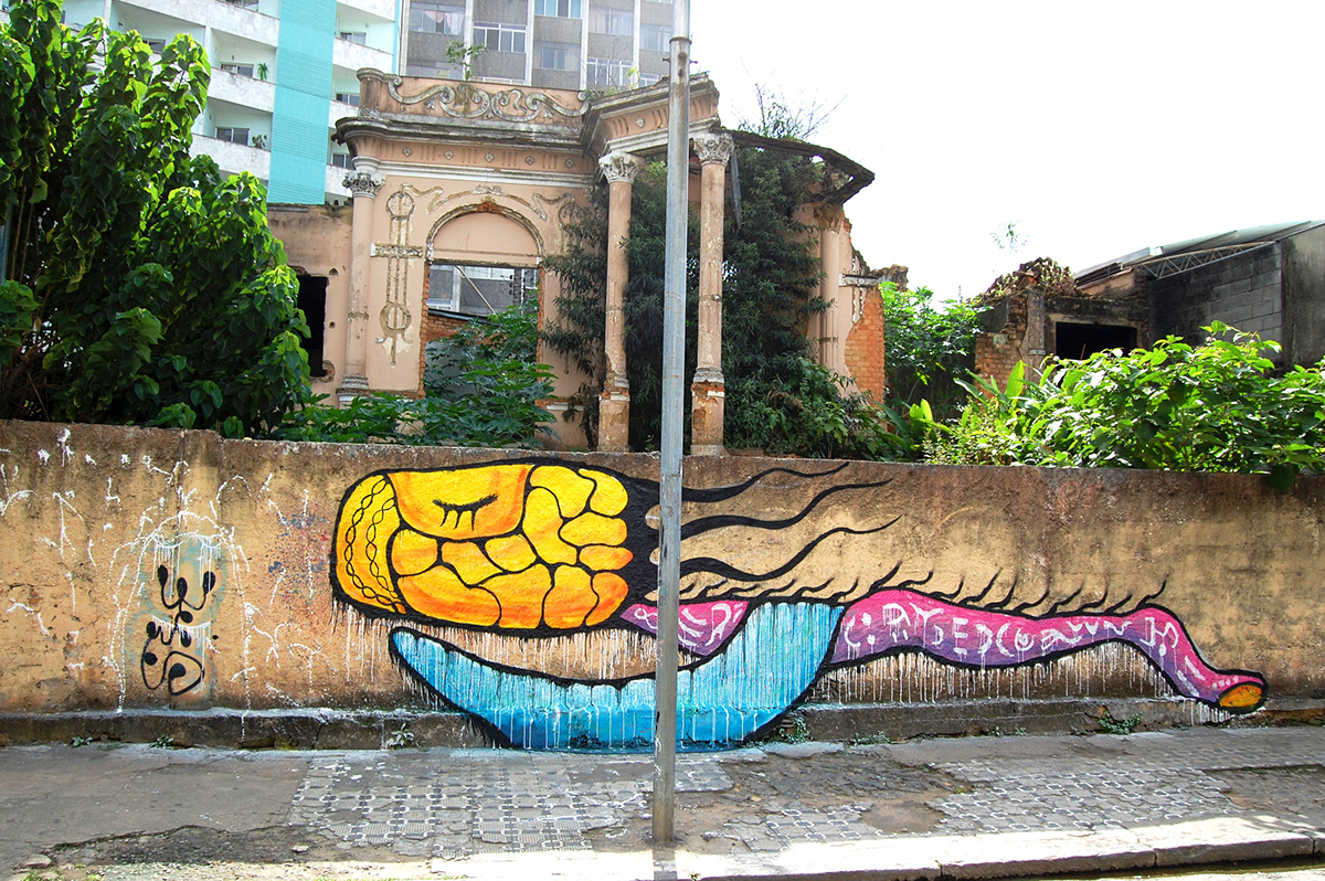 bird abandoned house city draw paint bula temporaria juiz de future Brazil Brasil