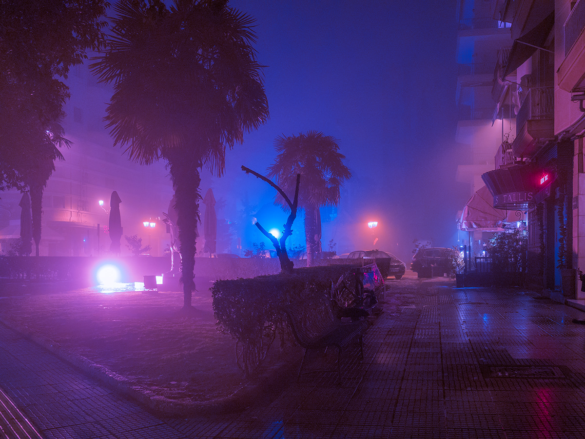 night cinematic Urban cityscape Cyberpunk NEON-NOIR neon night photography