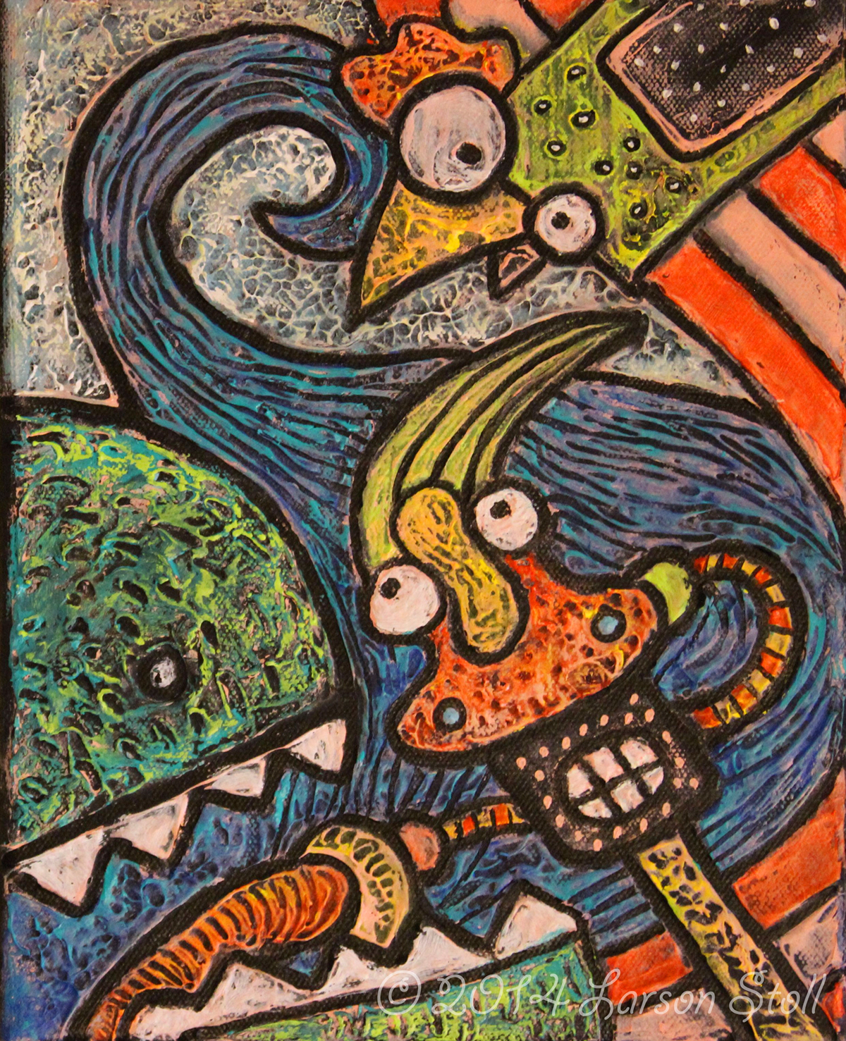 painting   cartoon Jonah Whale chicken