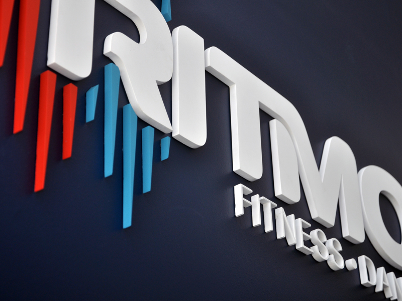 fitness DANCE   gym  workout  branding  logo sign sign system