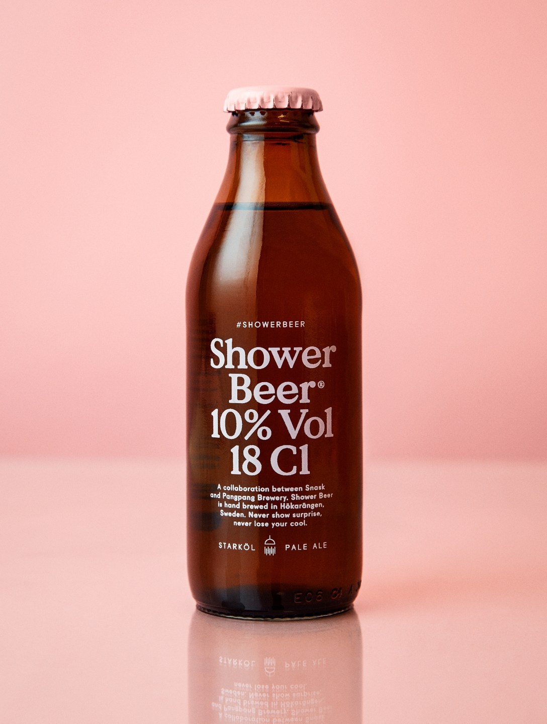 SNASK Pangpang Brewery The Shower Beer typography  