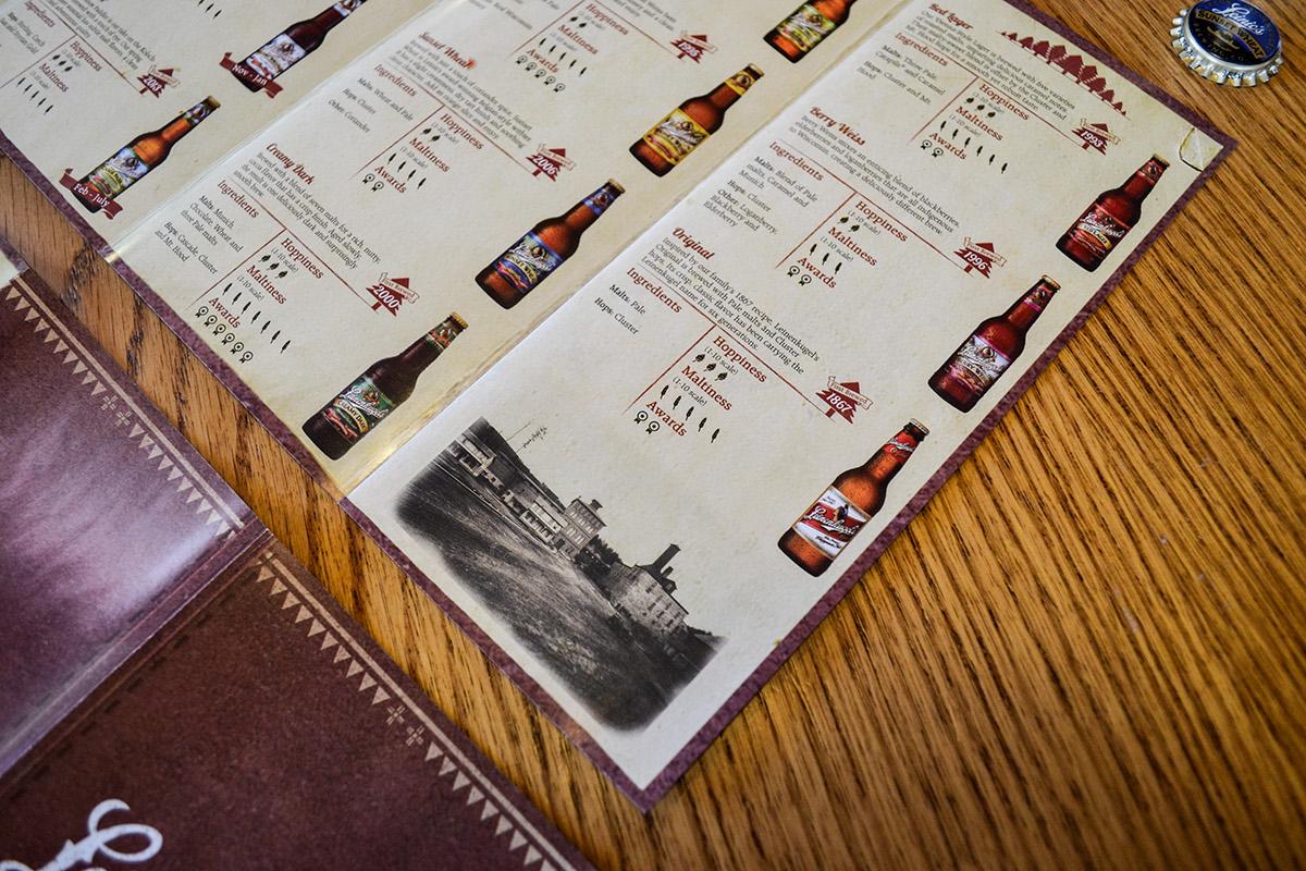 Adobe Portfolio sampling brochure card print Leinenkugels brand Collateral marketing  