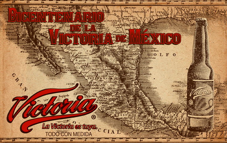 Mexican beer victoria aniversary edition vintage print campaign grupo modelo cerveza