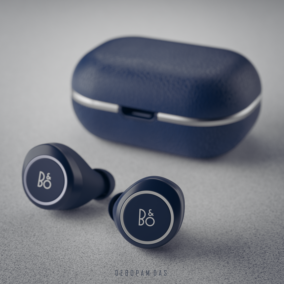 3D 3d modeling blender Renderweekly Earbuds Bang & Olufsen music product product design 