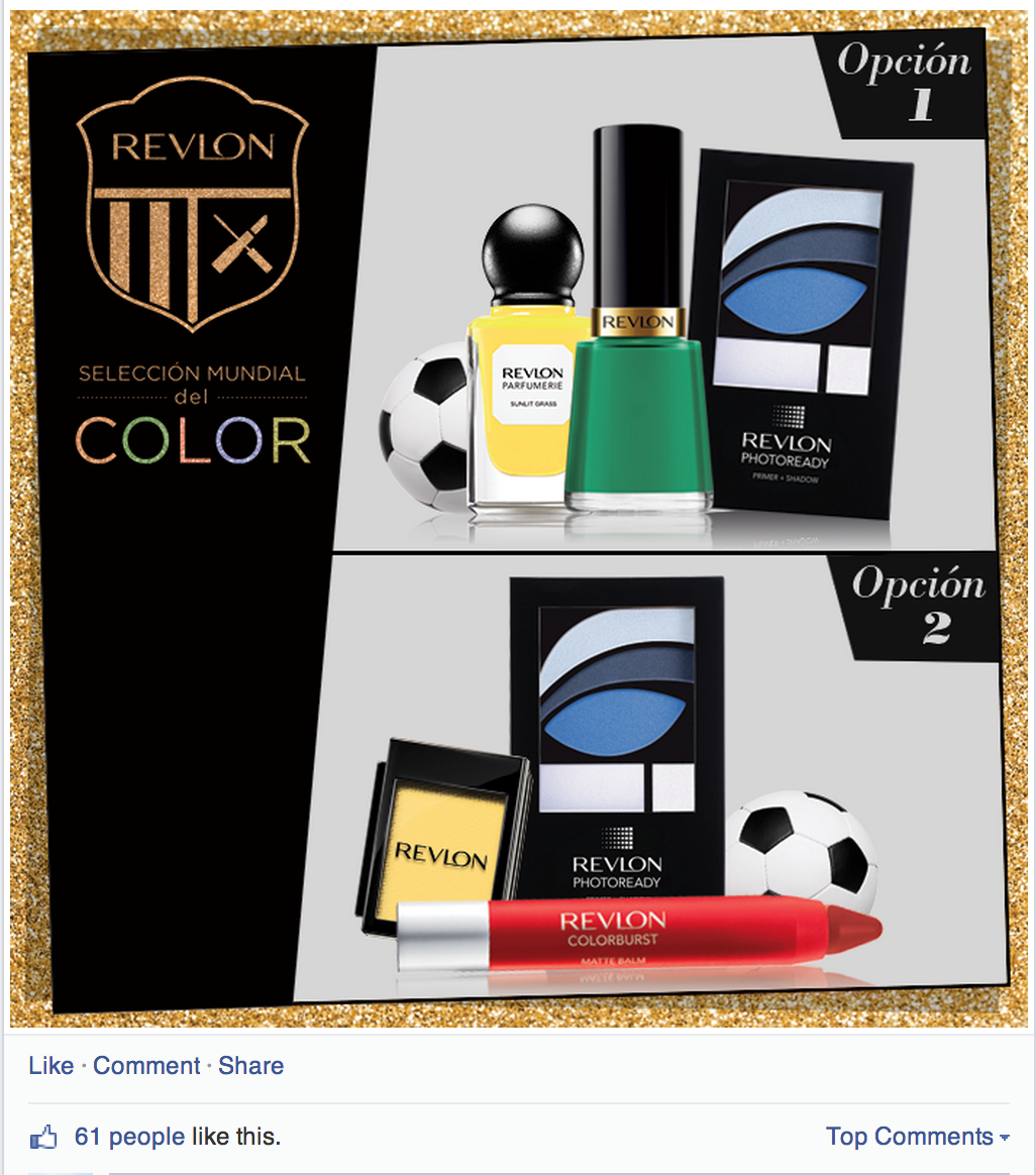 Revlon color Futbol soccer world cup countries flags Make Up model
