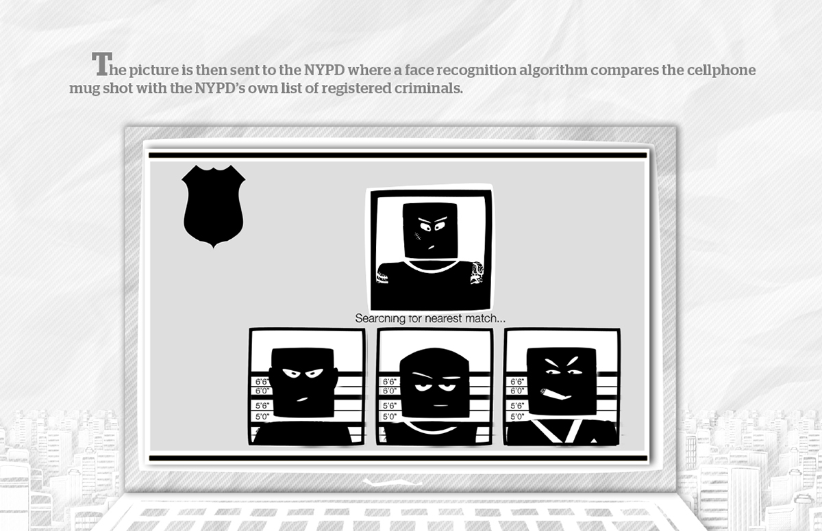 wanted nypd police Cop thief Theft smart phone tablet mobile digital stop motion