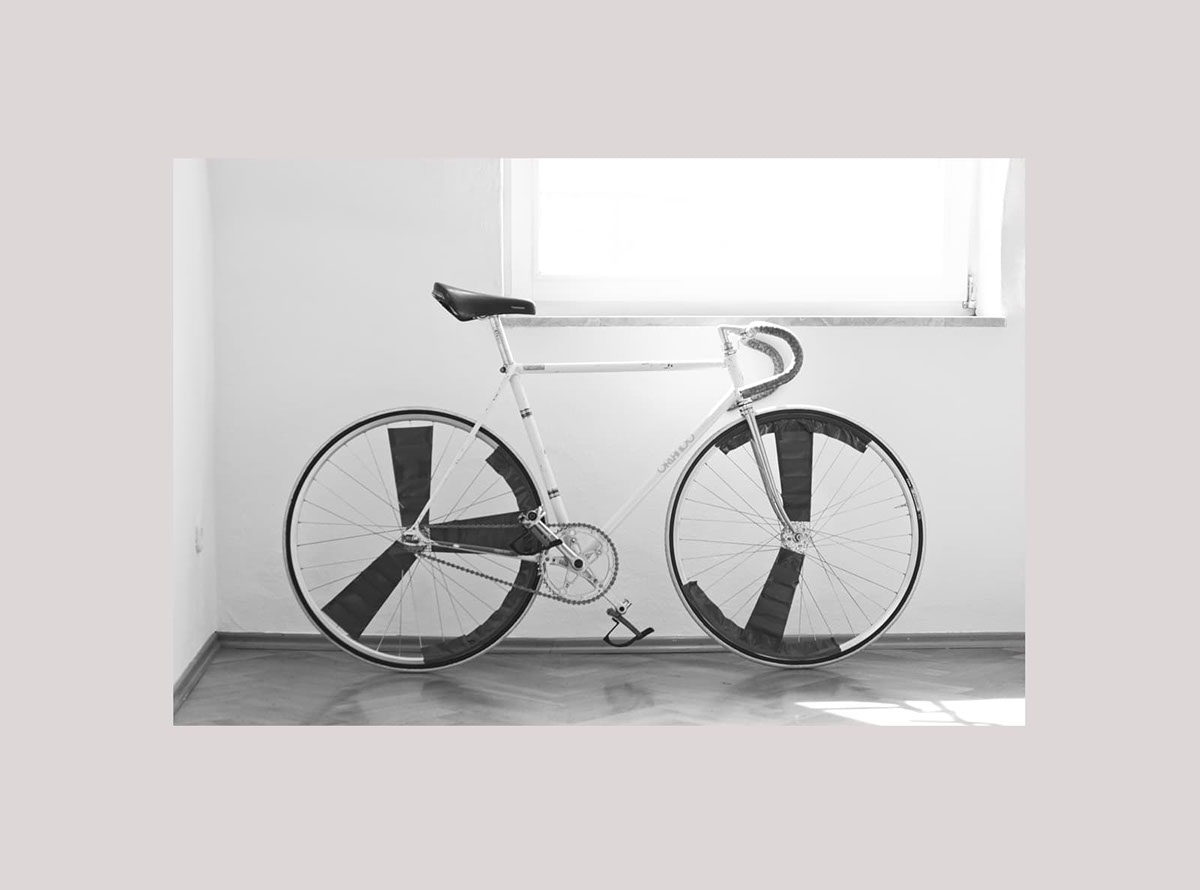 Typeface font typography   Bike Bicycle New York slanted experimental