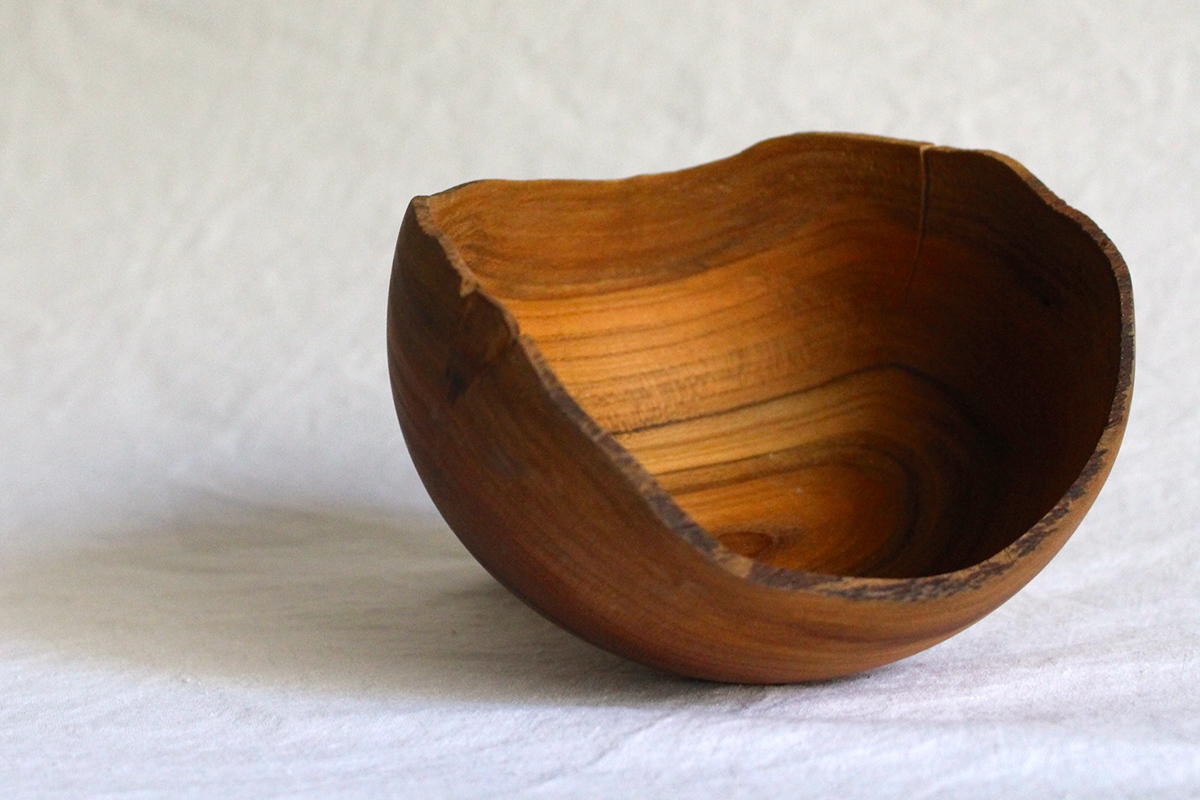 wood turning wood bowl natural edge