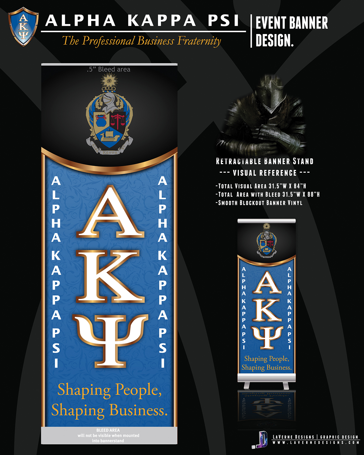 Alpha Kappa Psi business fraternity university of washington Fraternity banner designs Logo Design medieval design Medieval Knights Sign design advertising design Seattle Washington
