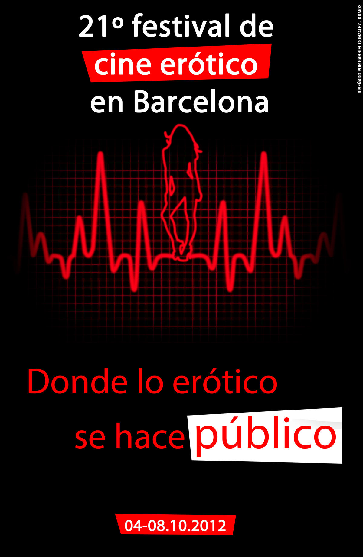 festival erotico barcelona poster minimal desing porn erotic arkangabo Incap