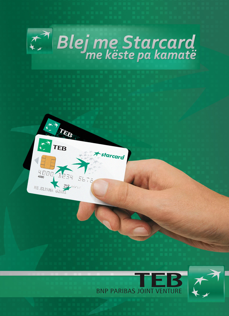 teb Bank creditcard hand