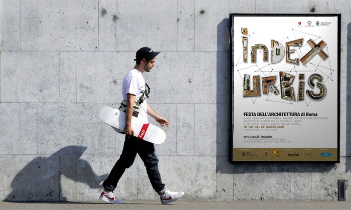 poster Invitation brochure Rome index urbis festival
