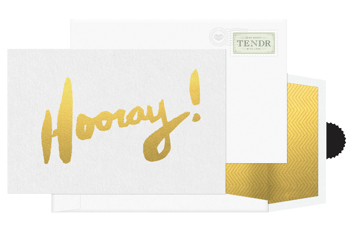 gift money cash simple elegant clean modern Startup card Invitation Responsive