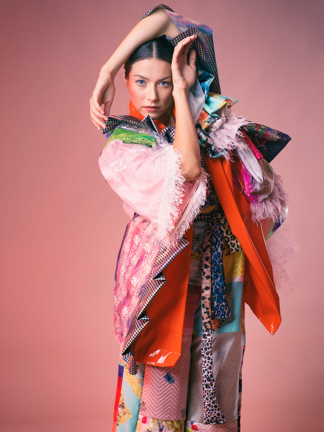 artwork design fabric manipulation fashion design Haute couture japan japanese style kimono product design  textile design 