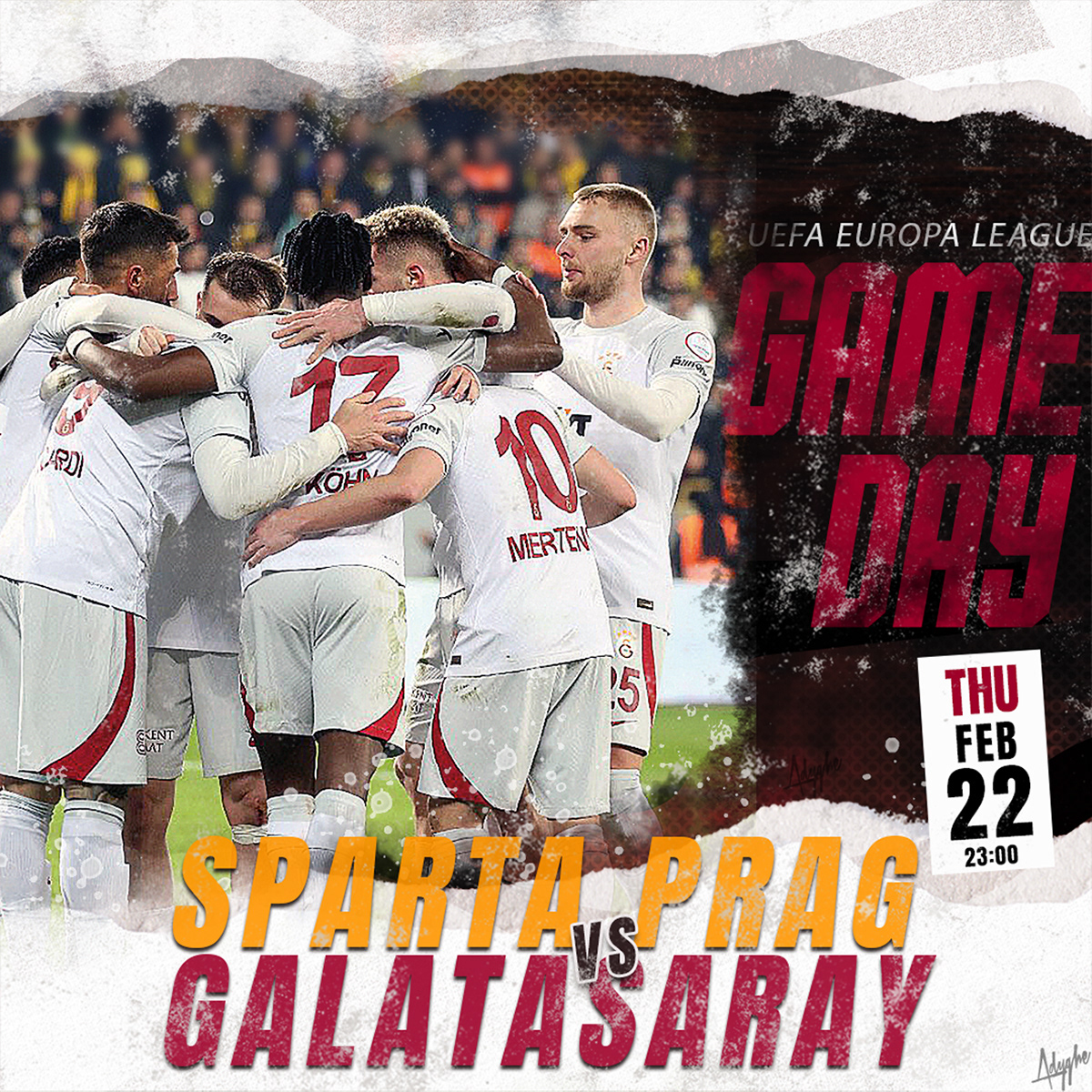 poster matchday galatasaray uefa football