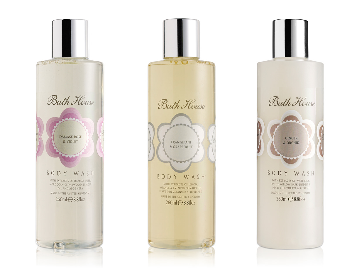 BATH HOUSE Packaging redesign toiletries skin care bathing Beauty Products