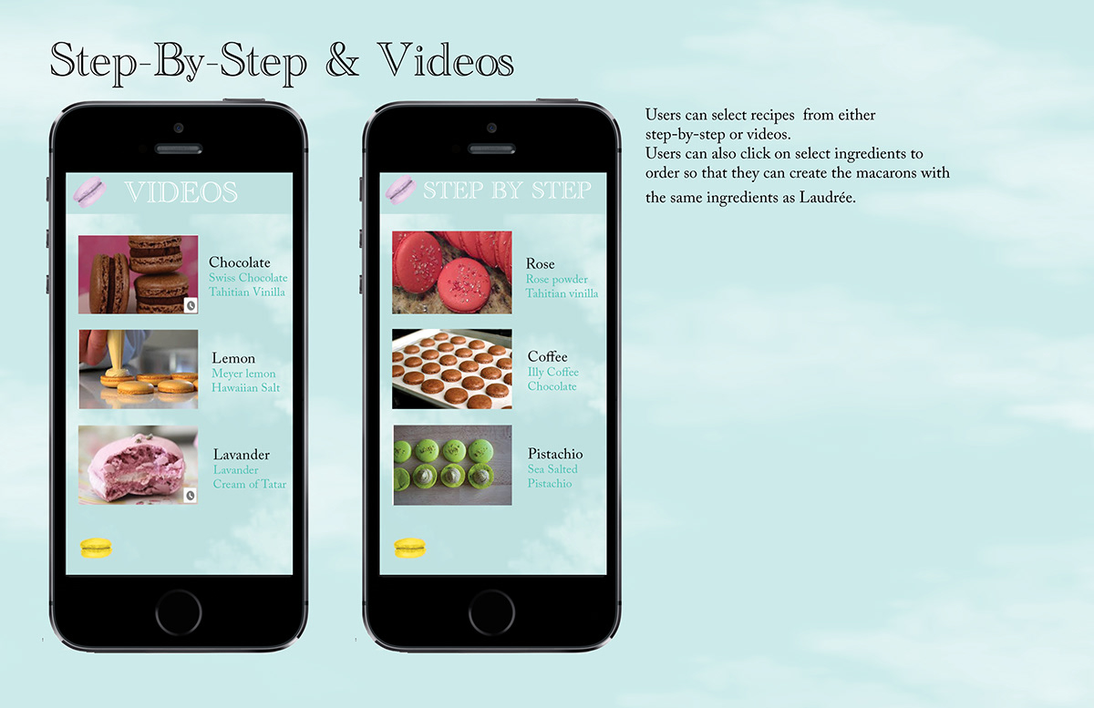 app design macarons