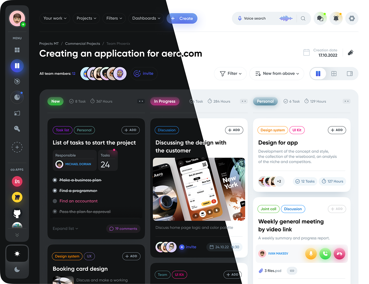 task manager ui design dashboard ui kit SAAS design system crypto dashboard team workspace workspace ui