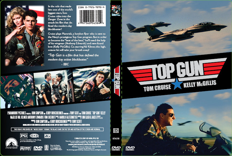 Giftig sneen bodsøvelser Top Gun" DVD cover and label redesign on Behance
