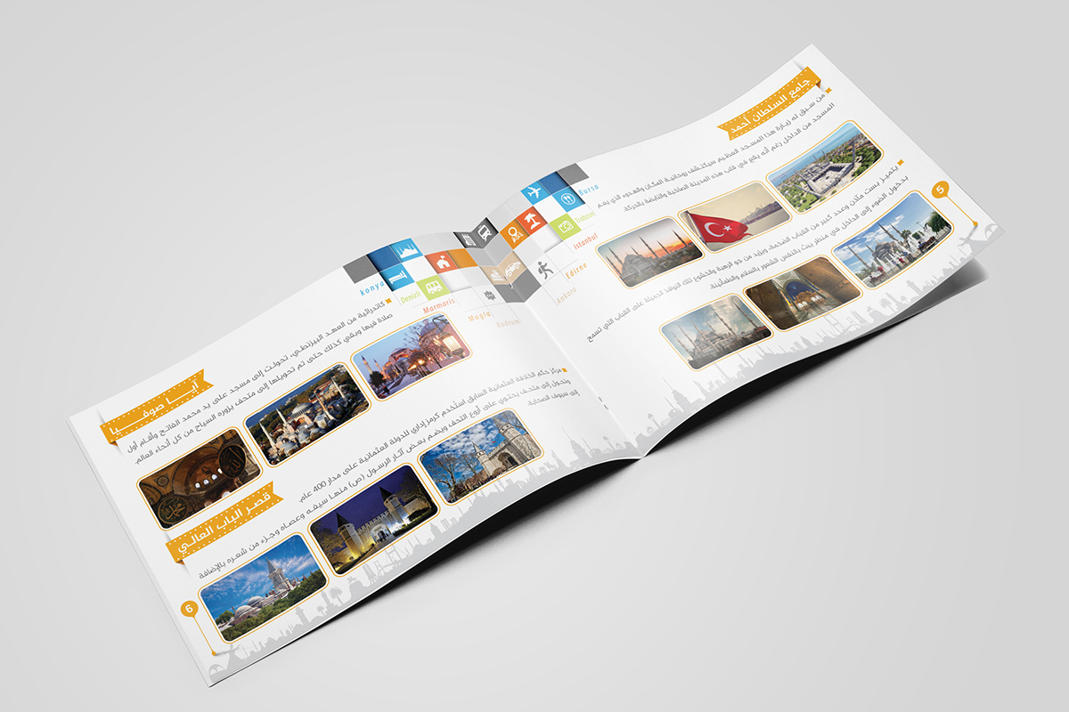 Booklet brochure catalog magazine Turkey istanbul tourism identity