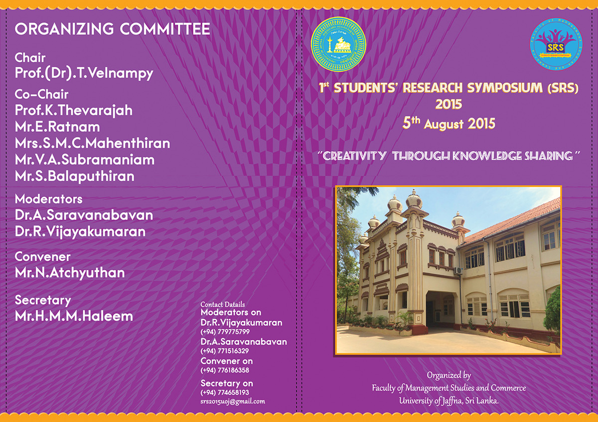 Handouts} tamil University Sri lanka studies