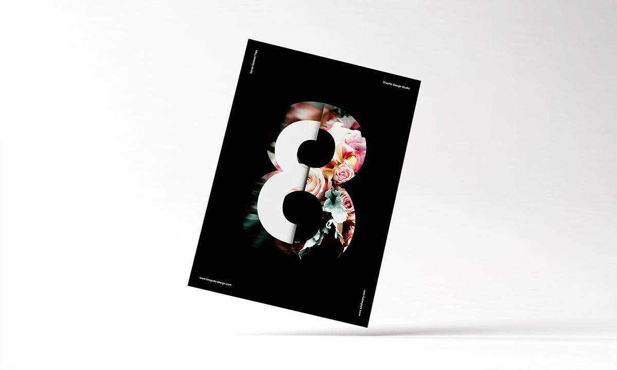 Xavier Esclusa Trias disseny Behance eight8 Flowers poster design poster swissposter minimal graphic design 
