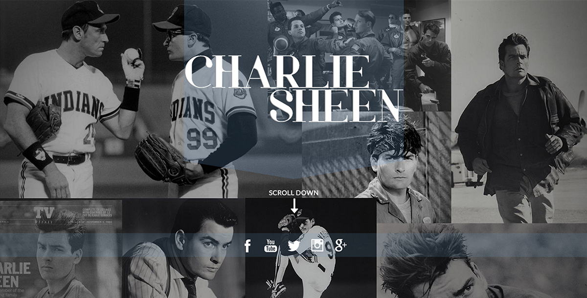 charlie sheen personal website
