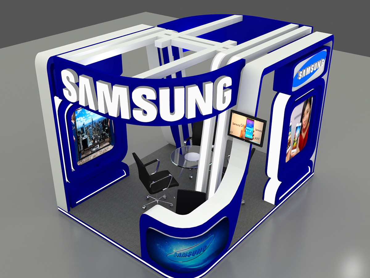 Samsung Samsung 3D 3d max vrey booth oppositionist