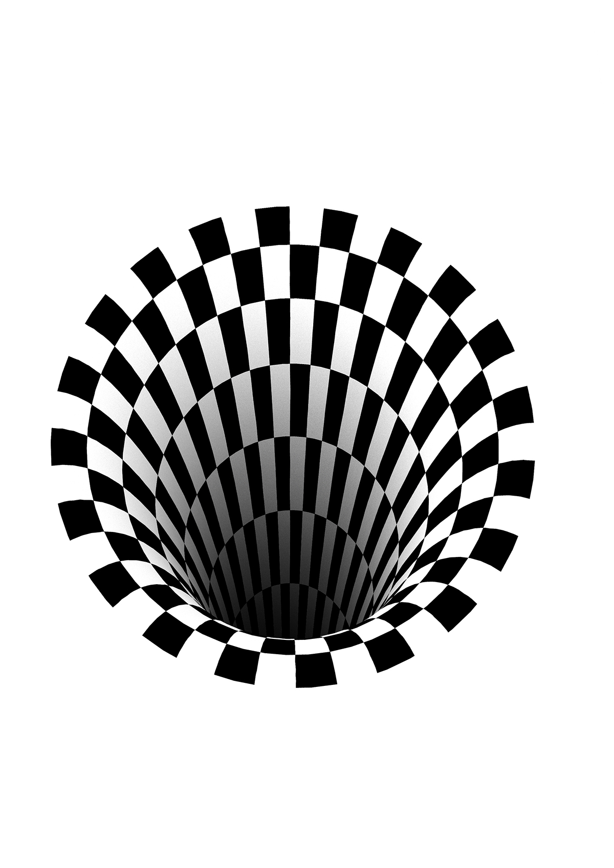 Adobe Portfolio illusion Rug design black hole creative