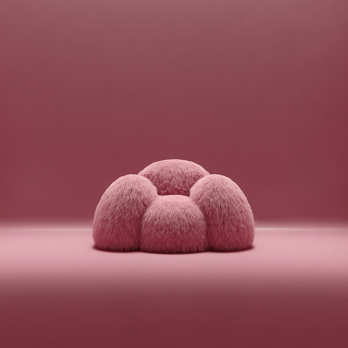 armchair ArtDirection CGI digital furniture Interior pink set setdesign yeti