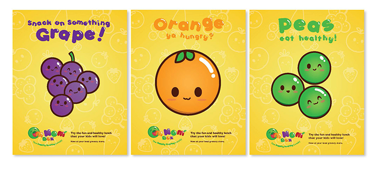 cute characters children kid friendly lunch packaging design