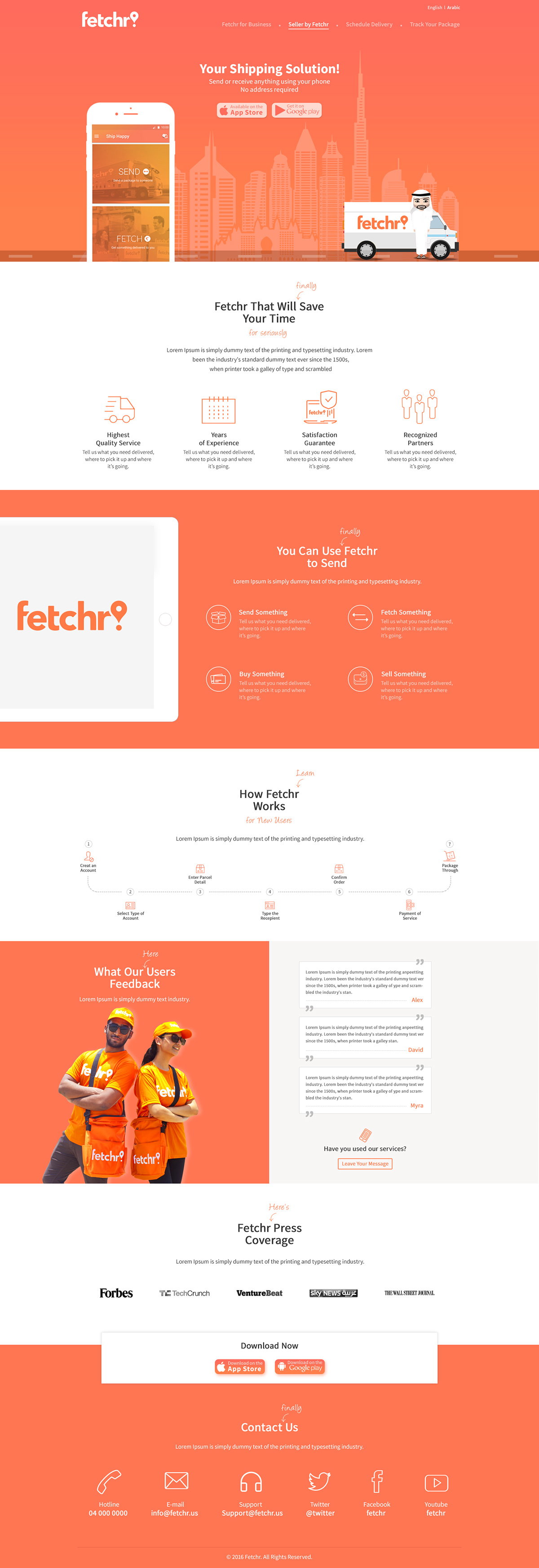 Web Website dubai Fetchr UI Interface icons clean mobile process landing dashboard graphics vector Theme