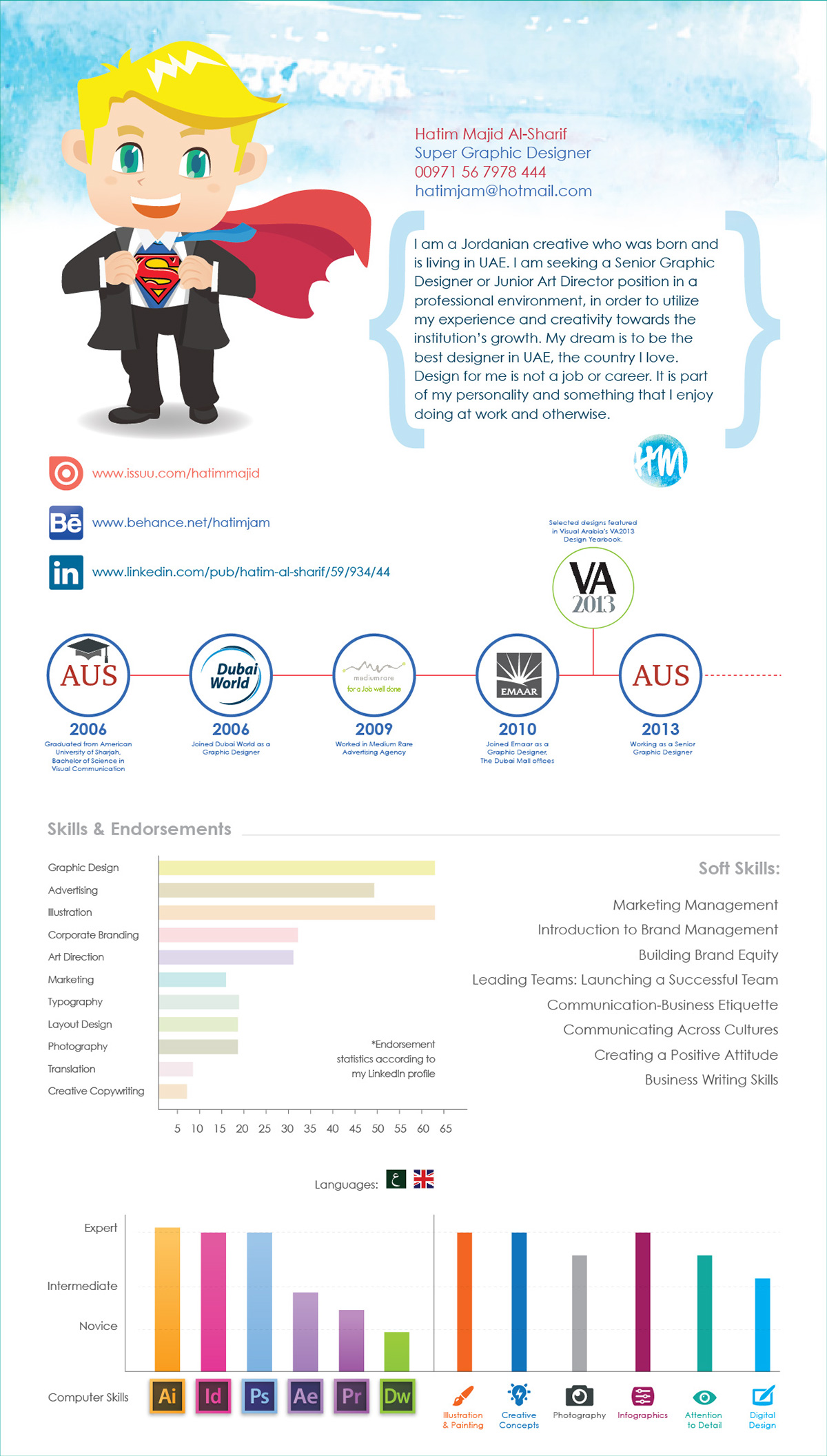 creative CV infographics