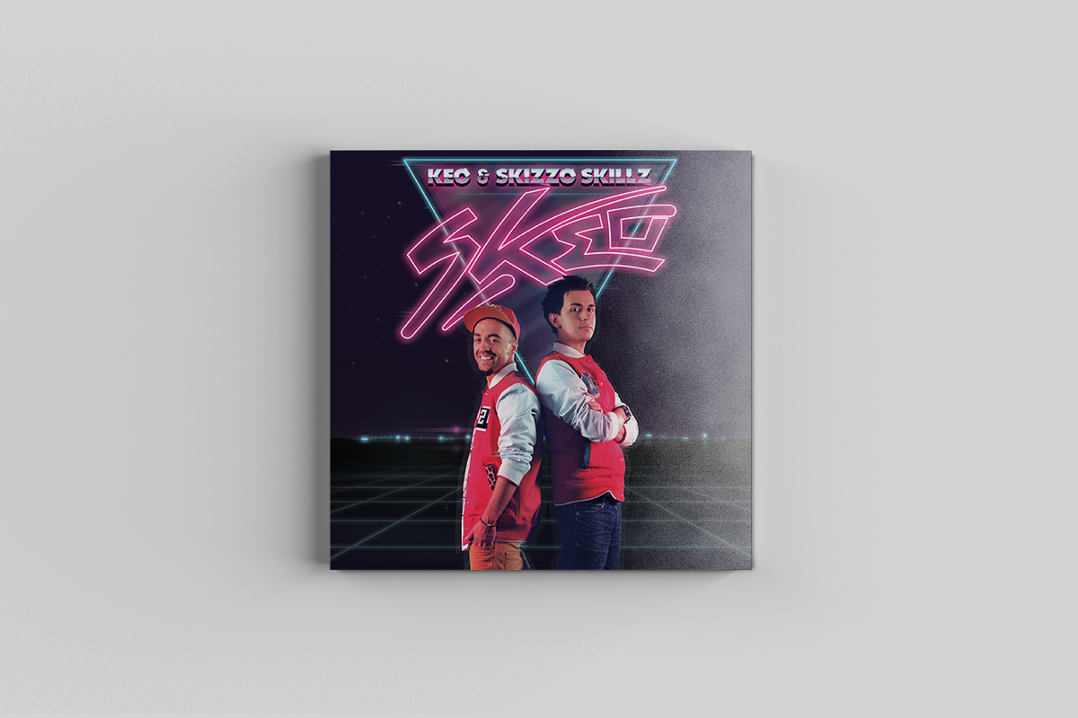 skizzo skillz hip hop rap cd cover Album 80s 1980s Retro future vintage keo skeo romania