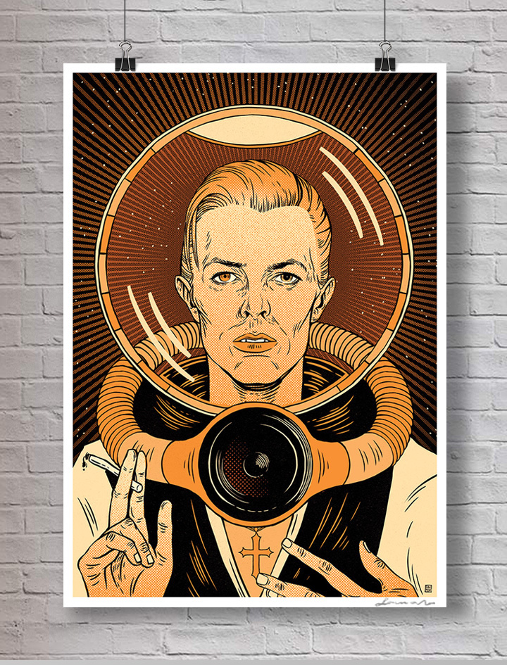 Bowie poster starman Space 