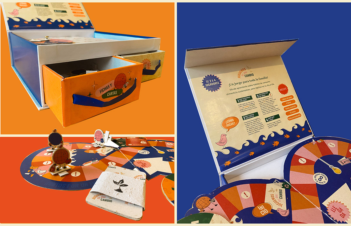 board game digital illustration diseño gráfico ilustracion infantil juego juego de mesa kids niños reciclaje