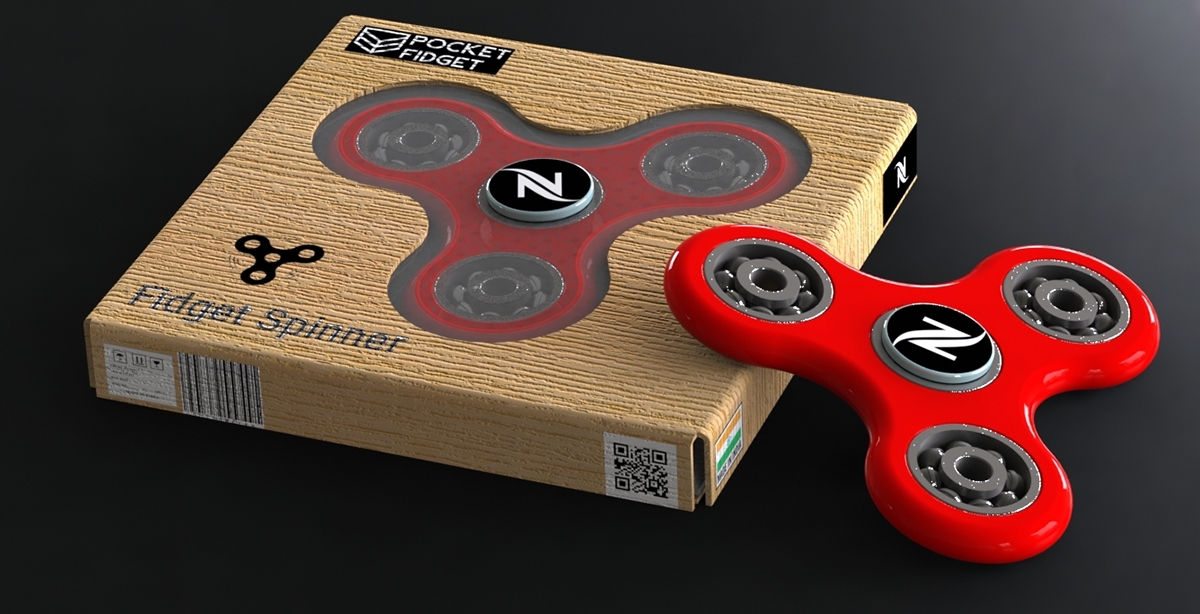 Fidget Spinner Spinner Solidworks product design  Packaging toy design  toy packaging rendering motion study