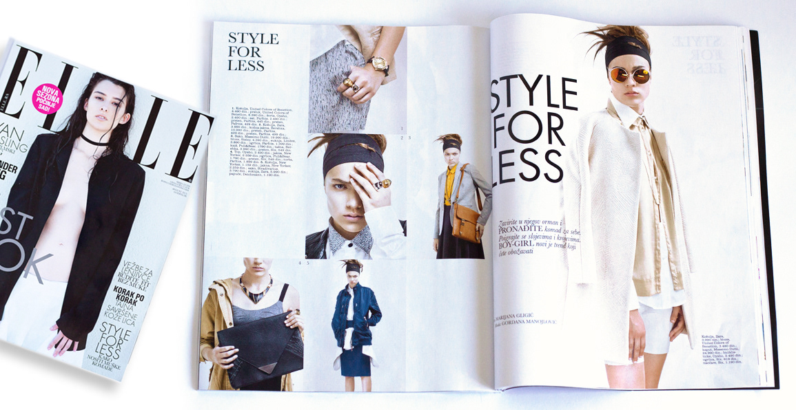 styling  Elle magazine publishing   Style for less pre-fall fashion photography