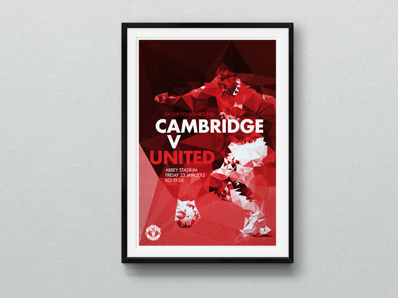 Manchester United man utd united football red poster clean texture soccer abstract