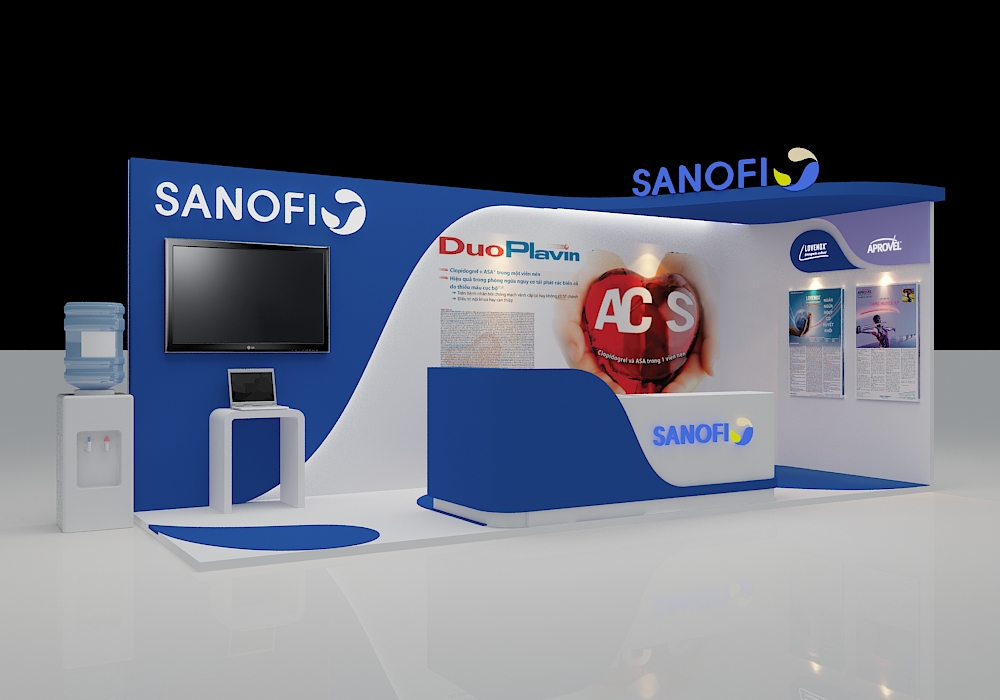 Stand booth Exhibition  Sanofi