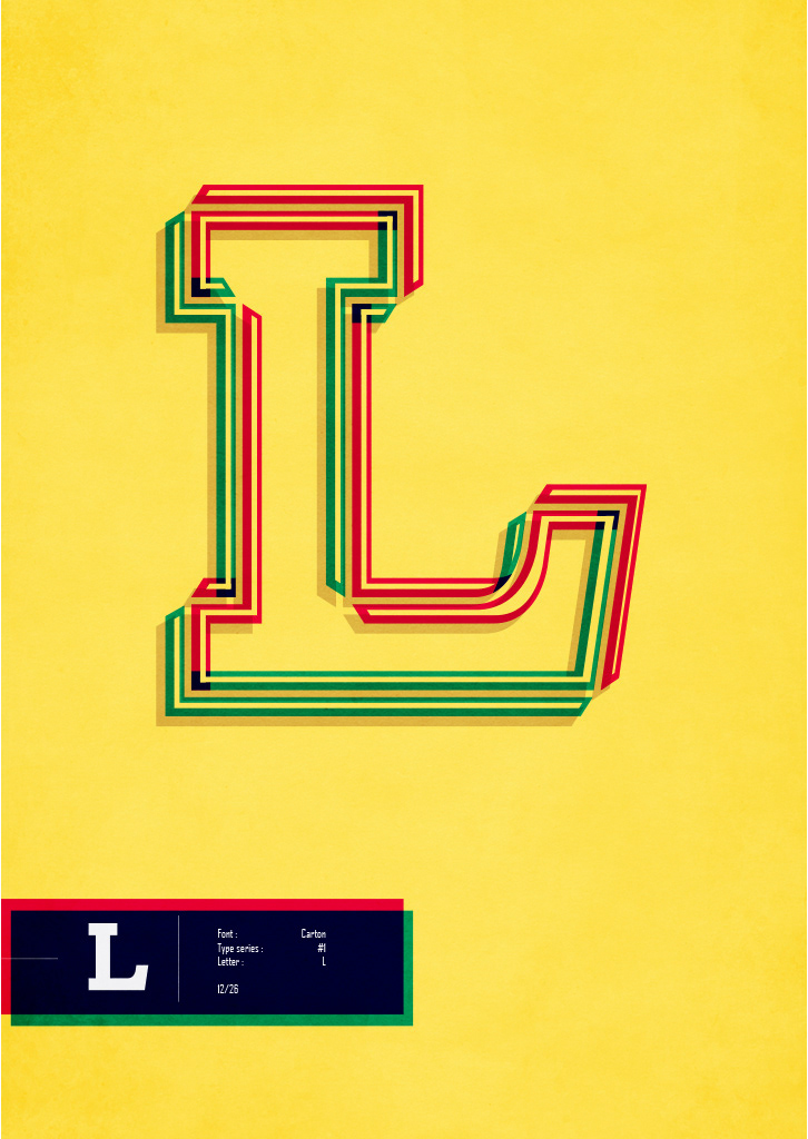 alphabet type design posters A2Z Illustrator vectors