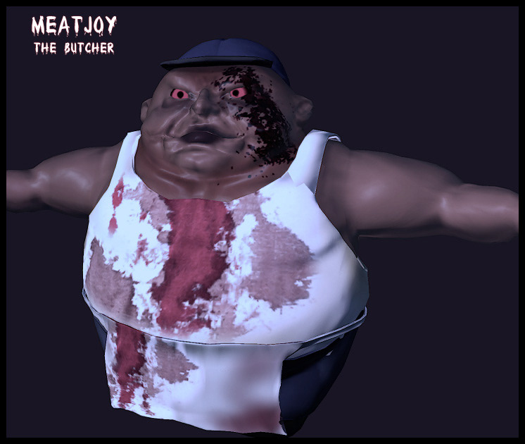 beef cow game butcher slaughterhouse Scary horror survival
