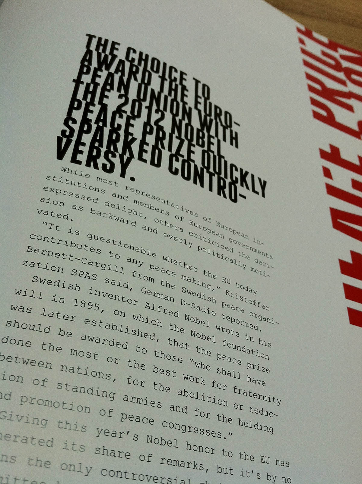 magazine  Photography  typography  conceptual