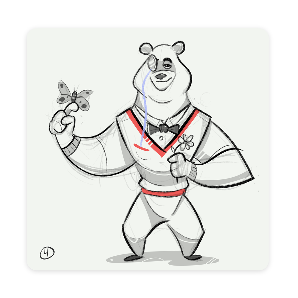 bear Smart Character characterdesign friends Love
