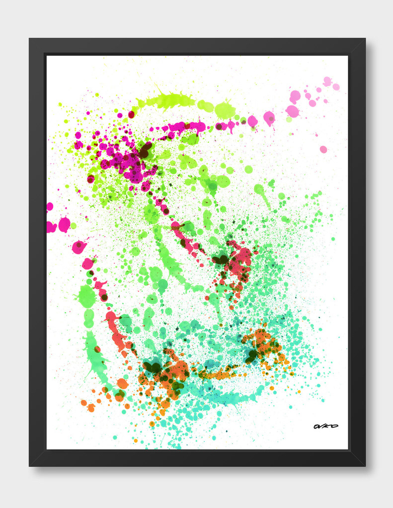 Abstract Art pop of color splash of color curioos abstract expressionsim action painting colorful abstract art modern art paint splatter Vivid color Design