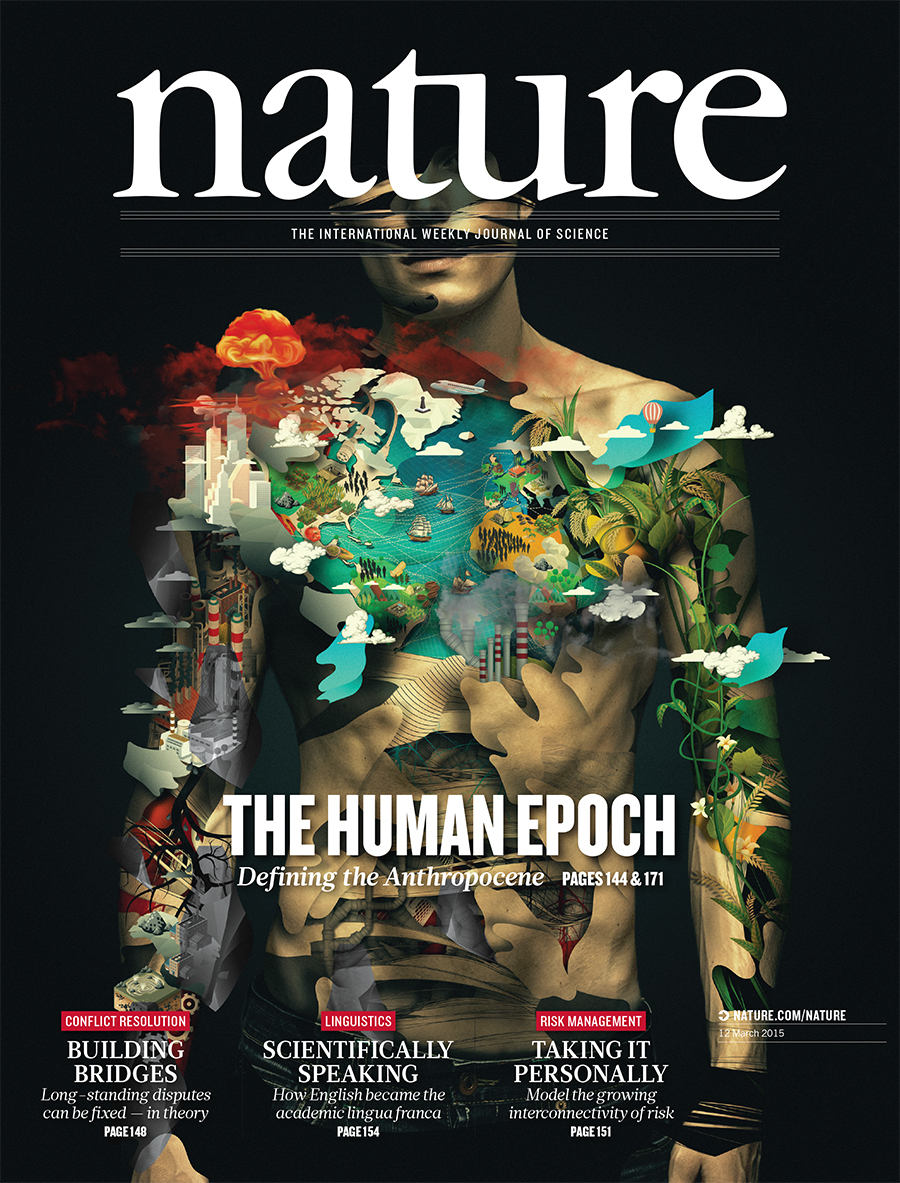 Nature cover magazine male Epoch human evolution sevesostyle sevesoart albertosevesoart albertosevesostyle Nuclearbomb bomb