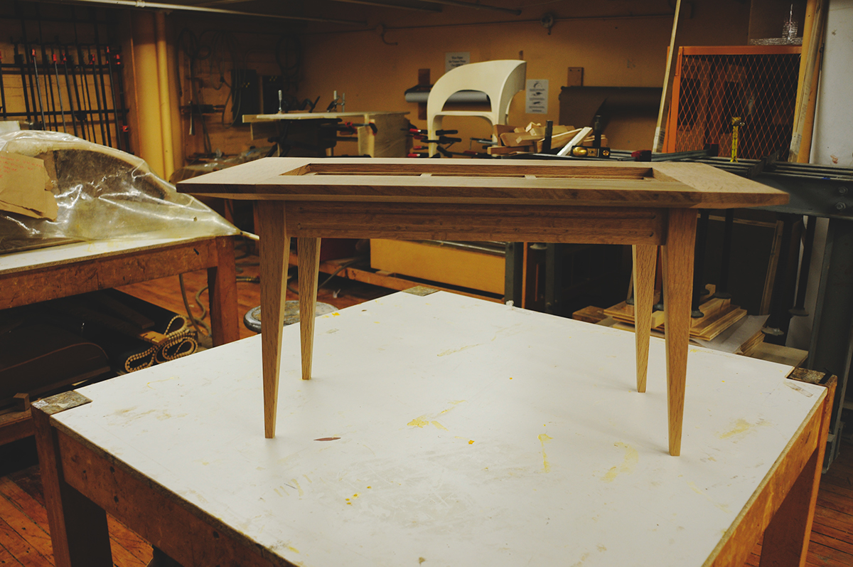 white oak woodworking table furniture design