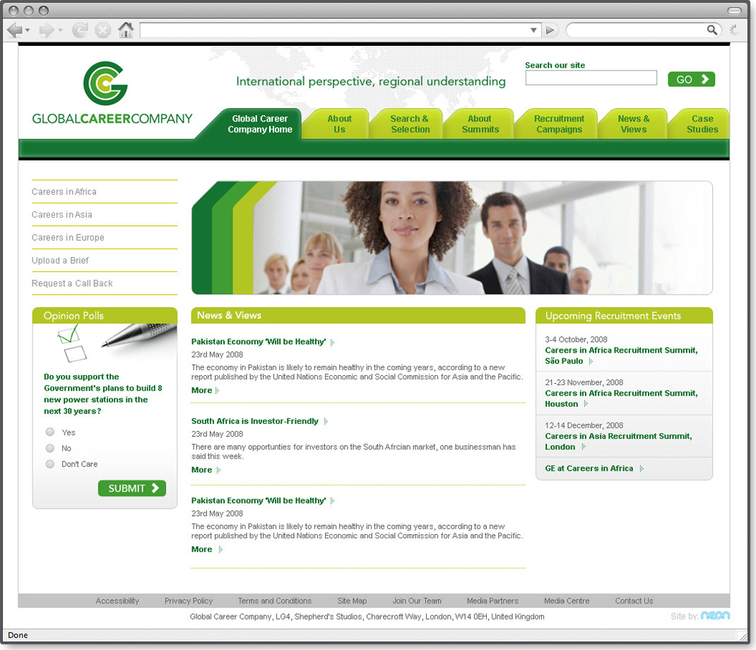Website Design digital design Web websites corporate personnel Human Resources hiring Jobs career International Corporate Design