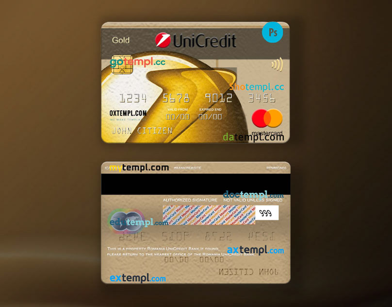 Bank credit card design designer editorial mastercard psd romania template templates