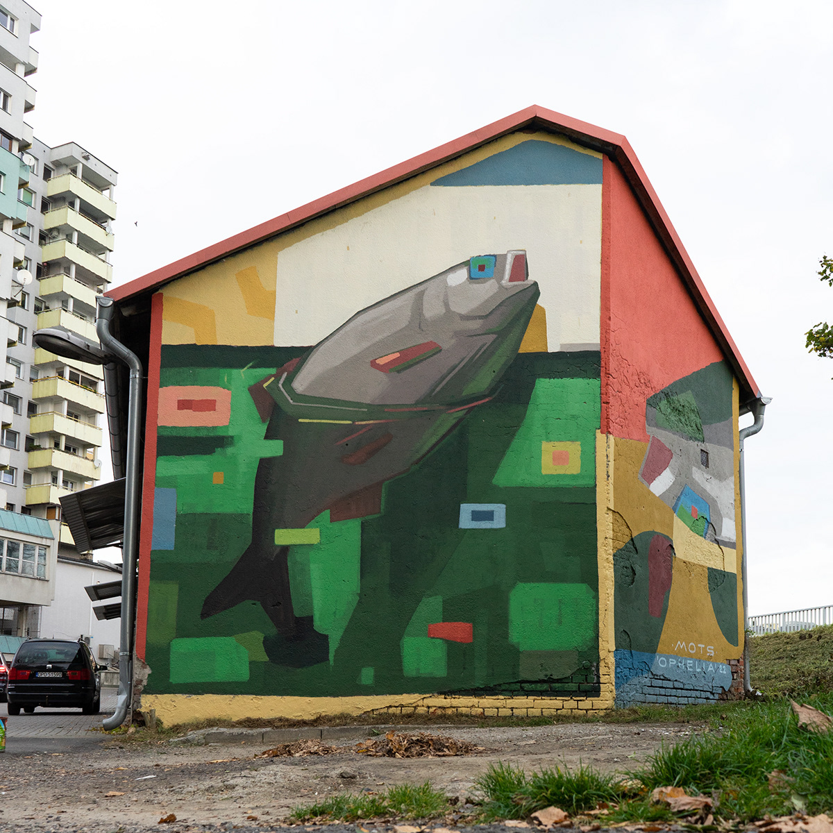 Mural painted in Opole, Poland by MOTS / www.mots.pt